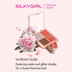 Phấn mắt 4 ô có nhũ SILKYGIRL FULL BLOOM QUAD