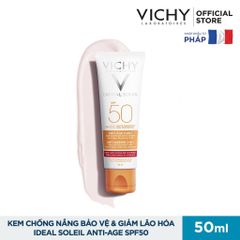 Kem chống nắng chống lão hoá Vichy Ideal Soleil Anti Age SPF50+ 50ml