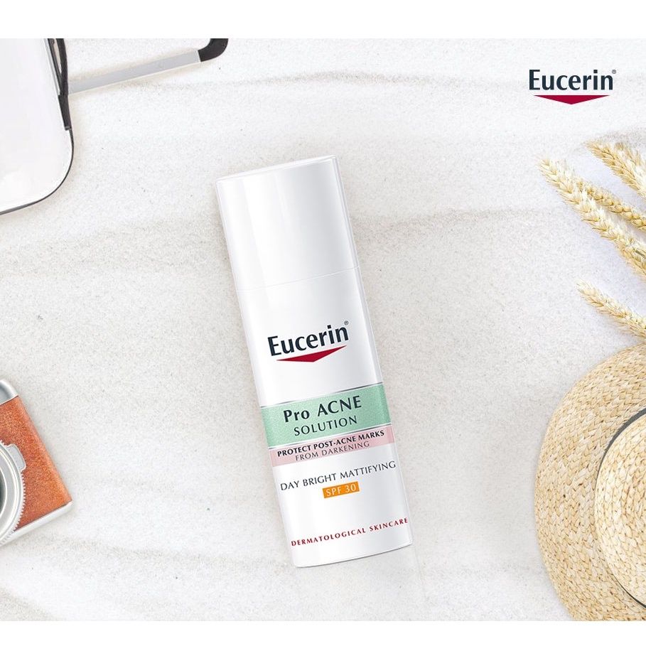 Kem Dưỡng Eucerin Cho Da Thâm Mụn Pro Acne Solution Day Bright Mattifying SPF30 50ml