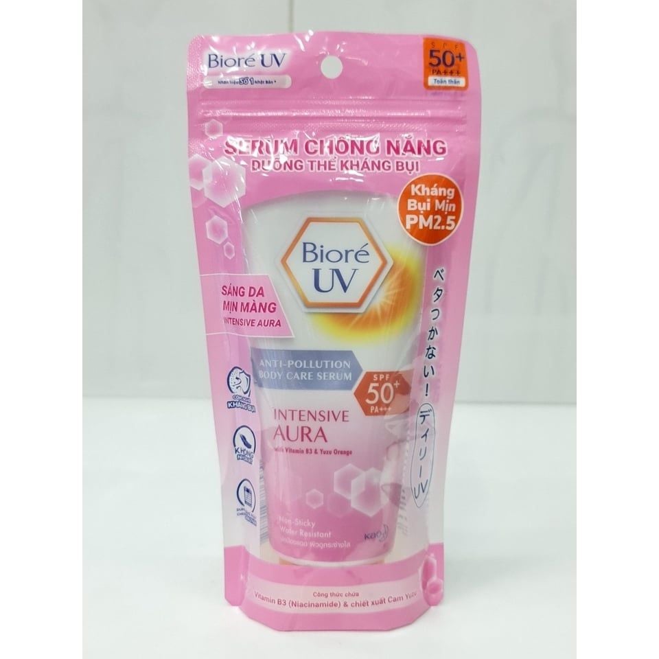 Serum chống nắng dưỡng thể Biore UV Anti-Pollution trắng sáng
