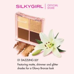 Phấn mắt 4 ô có nhũ SILKYGIRL FULL BLOOM QUAD