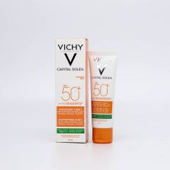 Kem chống nắng cho da dầu mụn Vichy Capital Soleil Mattifying 3-In-1 SPF 50