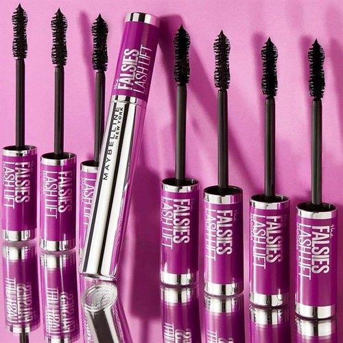Mascara Uốn Mi, Làm Dài Và Dày Mi Tức Thì Maybelline The Falsies Lash Lift Waterproof - Black 8.6ml