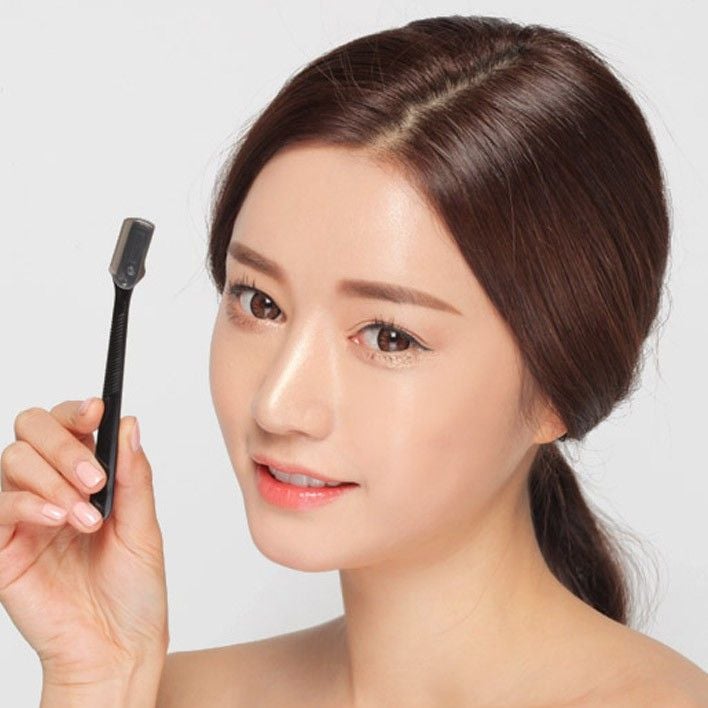 Set 3 dạo cạo lông mày cán dài KAI (màu đen)