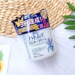 Kem Dưỡng Hatomugi Moisturizing & Conditioning The Milky Cream 300gr