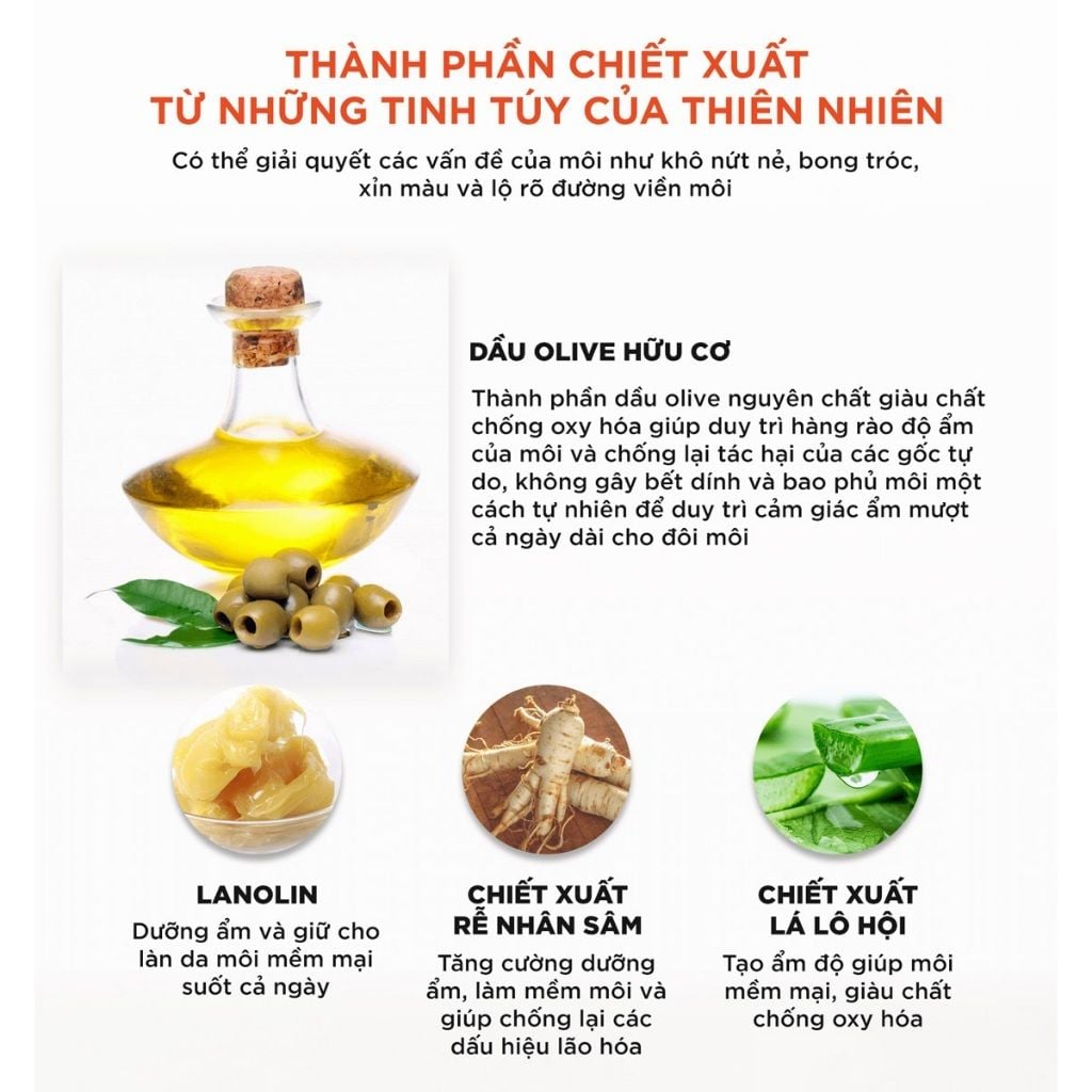 Son dưỡng môi DHC không màu