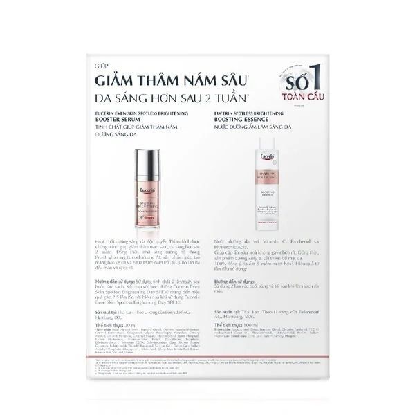 Combo serum Eucerin spotless 30ml + Essence 100ml