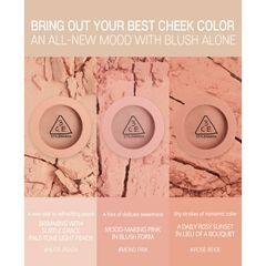 Phấn má hồng 3CE mood recipe