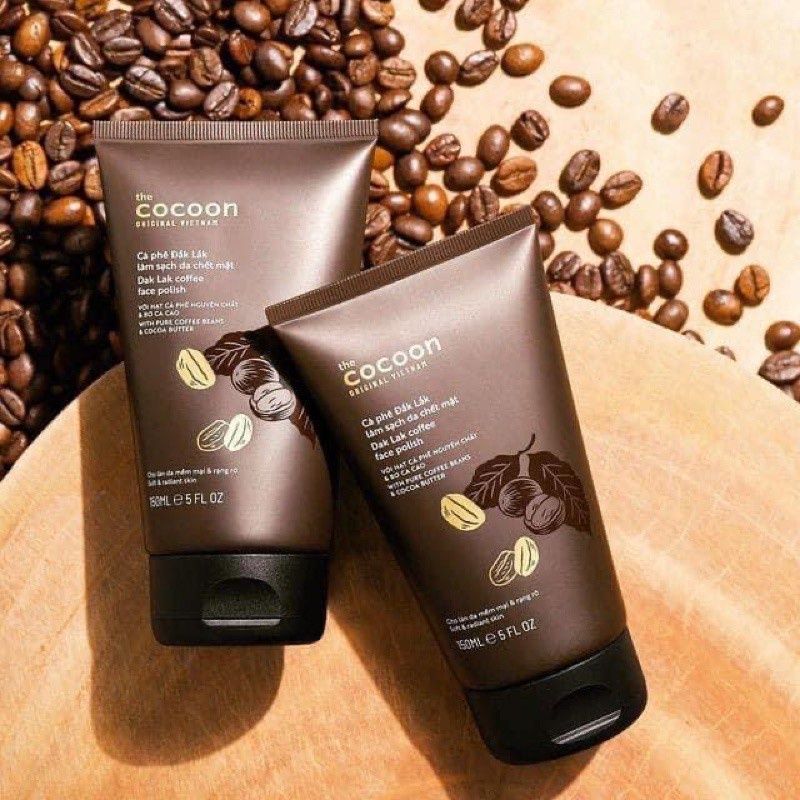 Tẩy da chết cho mặt Cocoon từ cà phê Đắk Lắk 150ml