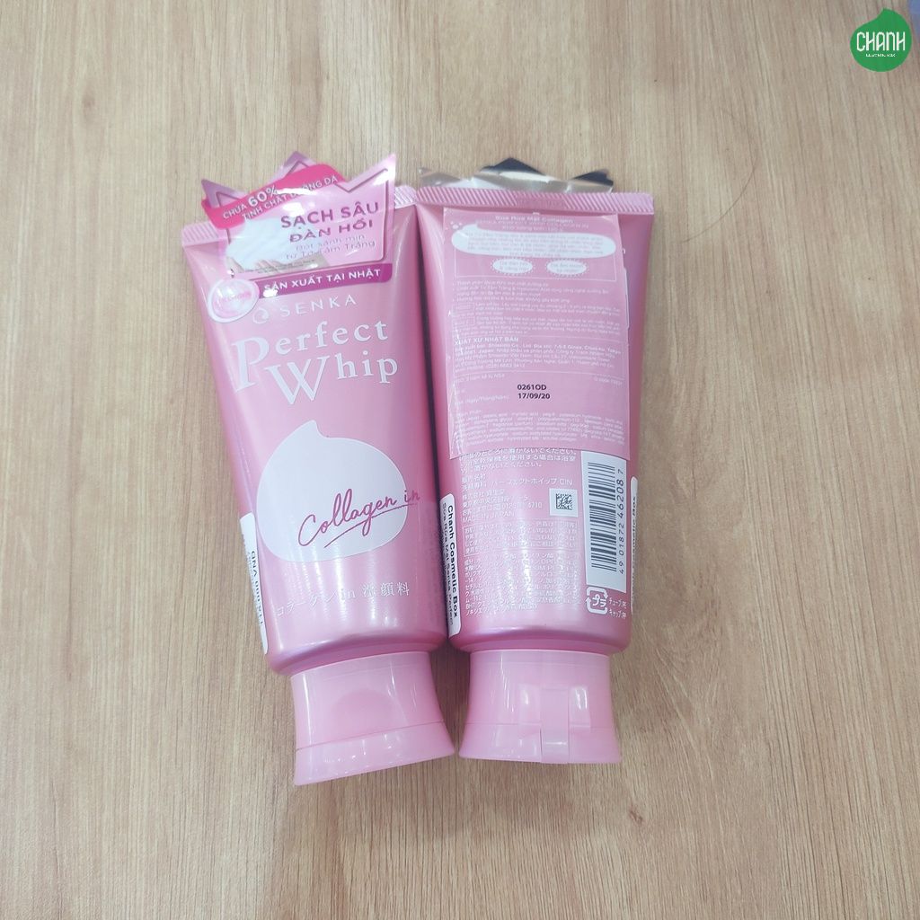 Sữa Rửa Mặt Senka Perfect Whip Collagen 120g