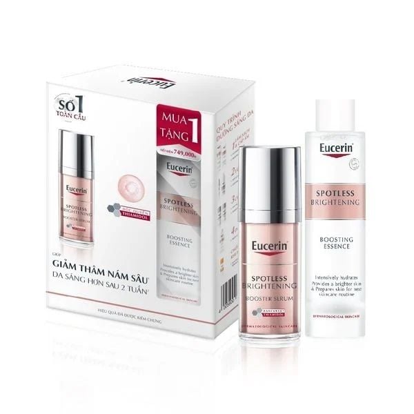 Combo serum Eucerin spotless 30ml + Essence 100ml