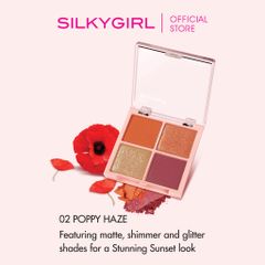 Phấn mắt 4 ô có nhũ SILKYGIRL FULL BLOOM QUAD