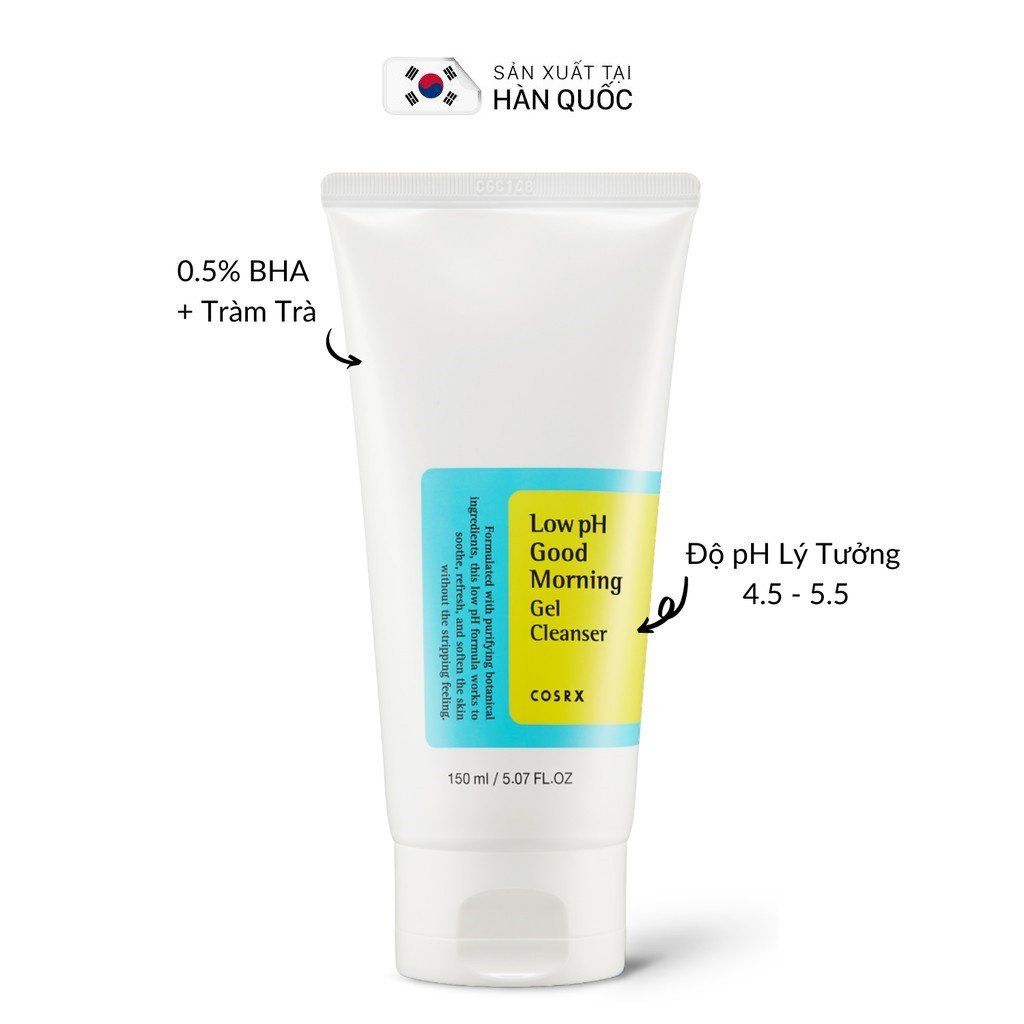 Sữa rửa mặt tẩy Cosrx Low PH Good Morning Gel Cleanser