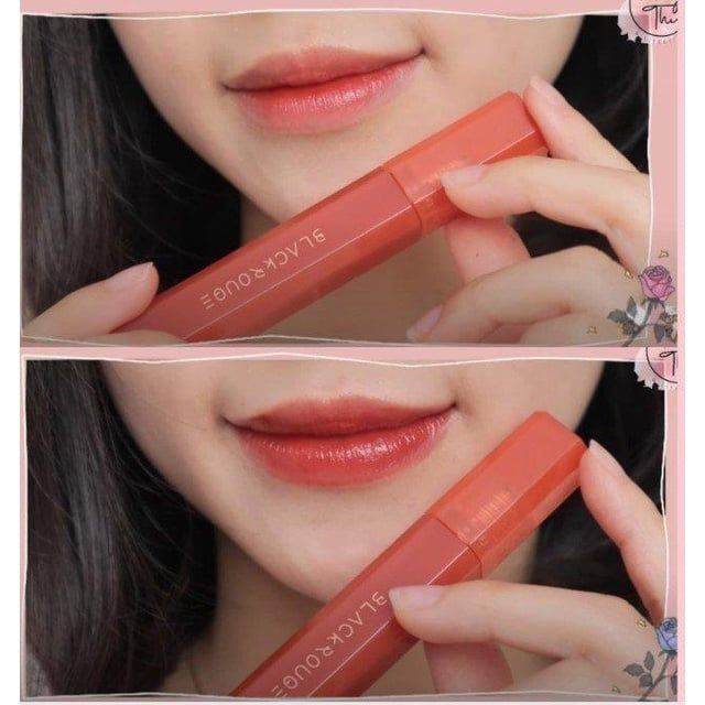 Son Tint Bóng Siêu Lì Có Màu Son Black Rouge Half N Half Water Glow