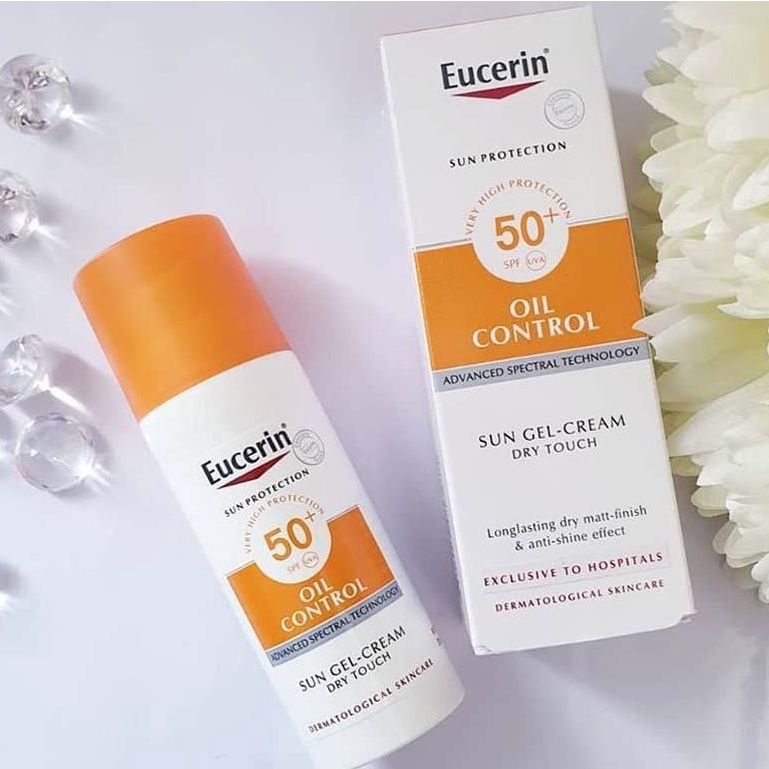 Kem Chống Nắng Kiểm Soát Nhờn Eucerin Sun Gel Cream Acne Oil Control SPF 50+ PA+++ 50ml
