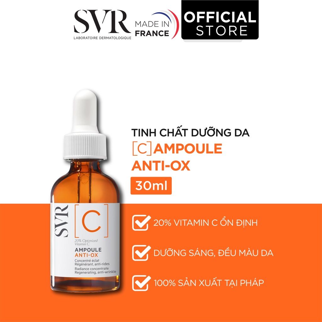 Tinh chất dưỡng da làm sáng da SVR [C] Ampoule Anti-Ox 30ml