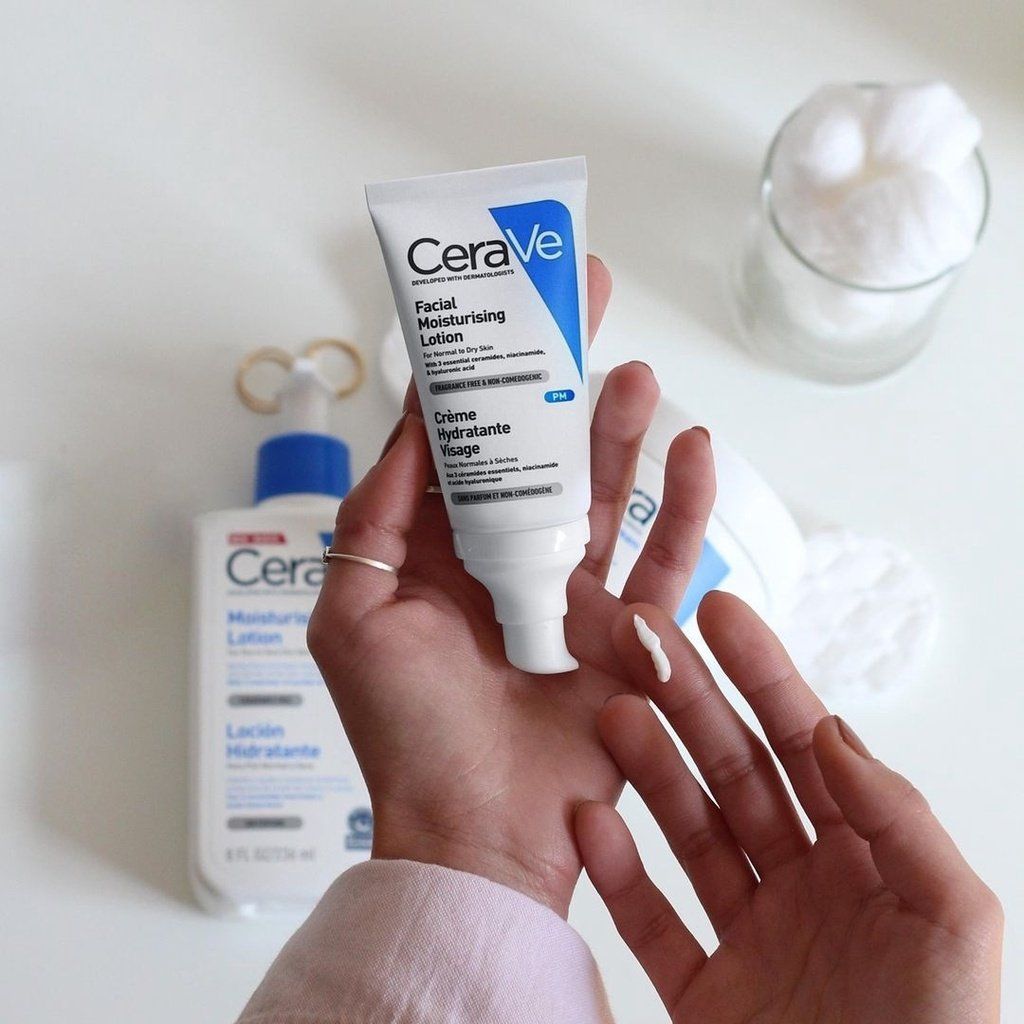 Sữa Dưỡng Ẩm Ban Đêm và Ban Ngày Cerave Dành Cho Da Mặt 52ml