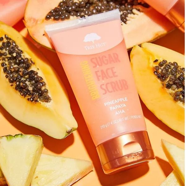 Tẩy tế bào da chết mặt Tree Hut sugar face scrub 120g