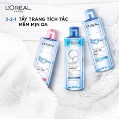 Nước tẩy trang LOreal Paris 3-in-1 Micellar Water / Revitalift Crystal 400ml