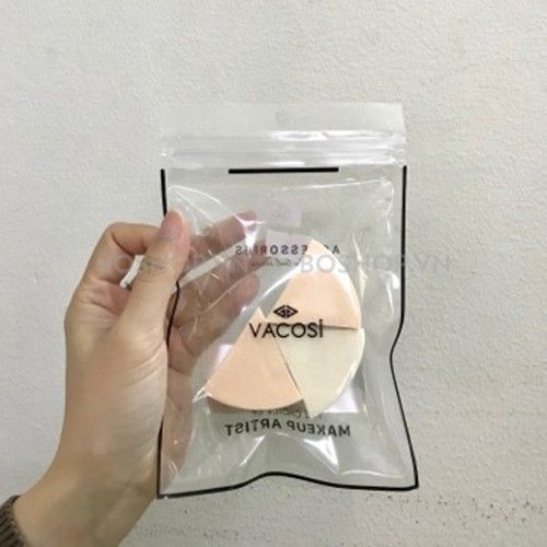 Bông Phấn Ướt Tam Giác Vacosi Wedge Sponge 3pcs - BP12