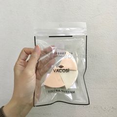 Bông Phấn Ướt Tam Giác Vacosi Wedge Sponge 3pcs - BP12