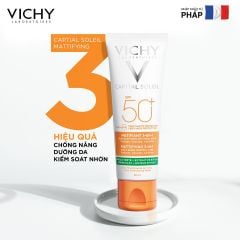 Kem chống nắng cho da dầu mụn Vichy Capital Soleil Mattifying 3-In-1 SPF 50