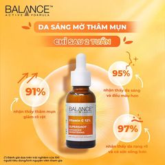Serum dưỡng sáng da, mờ thâm Balance Active Formula 12% Vitamin C Supershot 30ML