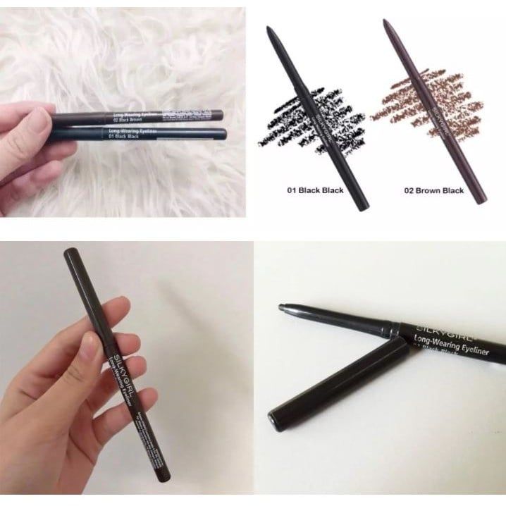 Chì kẻ viền mắt SilkyGirl long wearing eyeliner