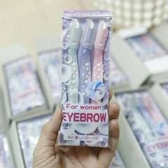 Bộ 3 Dao Cạo Mày & Cạo Mặt Kai Can For Women Eyebrow