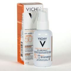 Gel Chống Nắng Vichy Bảo Vệ Da, Ngừa Thâm Nám Capital Soleil UV Age Daily SPF50 50ml
