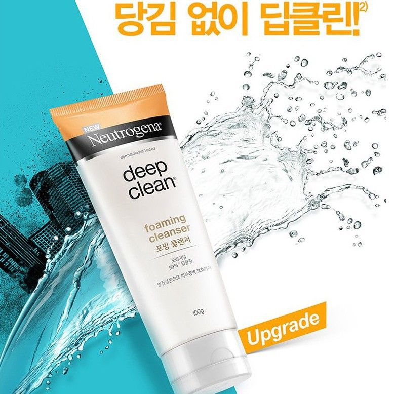 Sữa Rửa Mặt Neutrogena Làm Sạch & Kiểm Soát Nhờn Deep Clean Foaming Cleanser