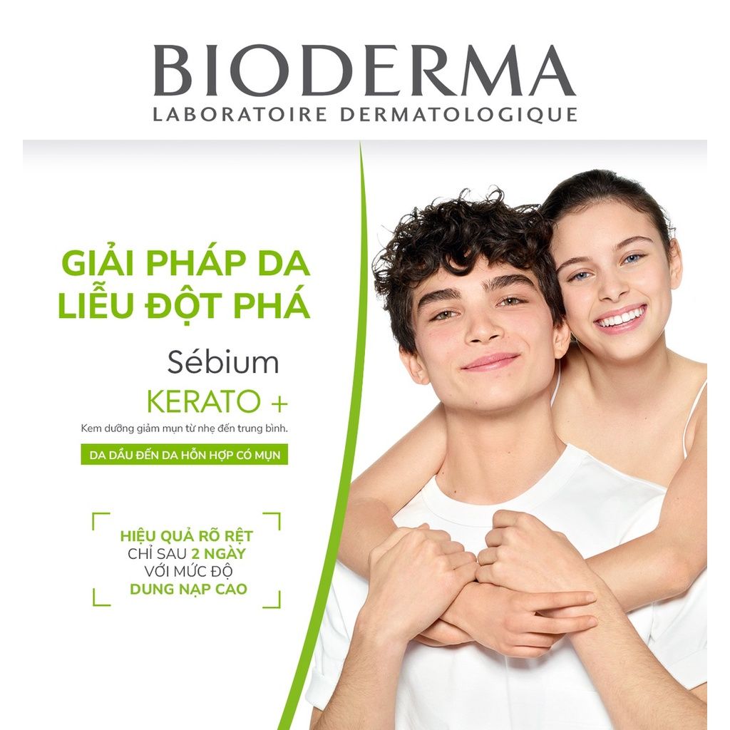 Kem Dưỡng Giảm Mụn Bioderma Sebium Kerato+ Cream 30ml