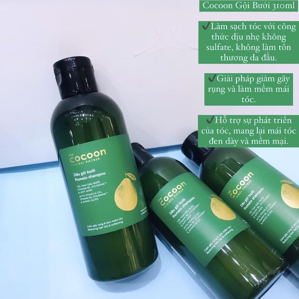 Dầu Gội Bưởi Cocoon Giảm Gãy Rụng & Kích Thích Mọc Tóc Pomelo Shampoo