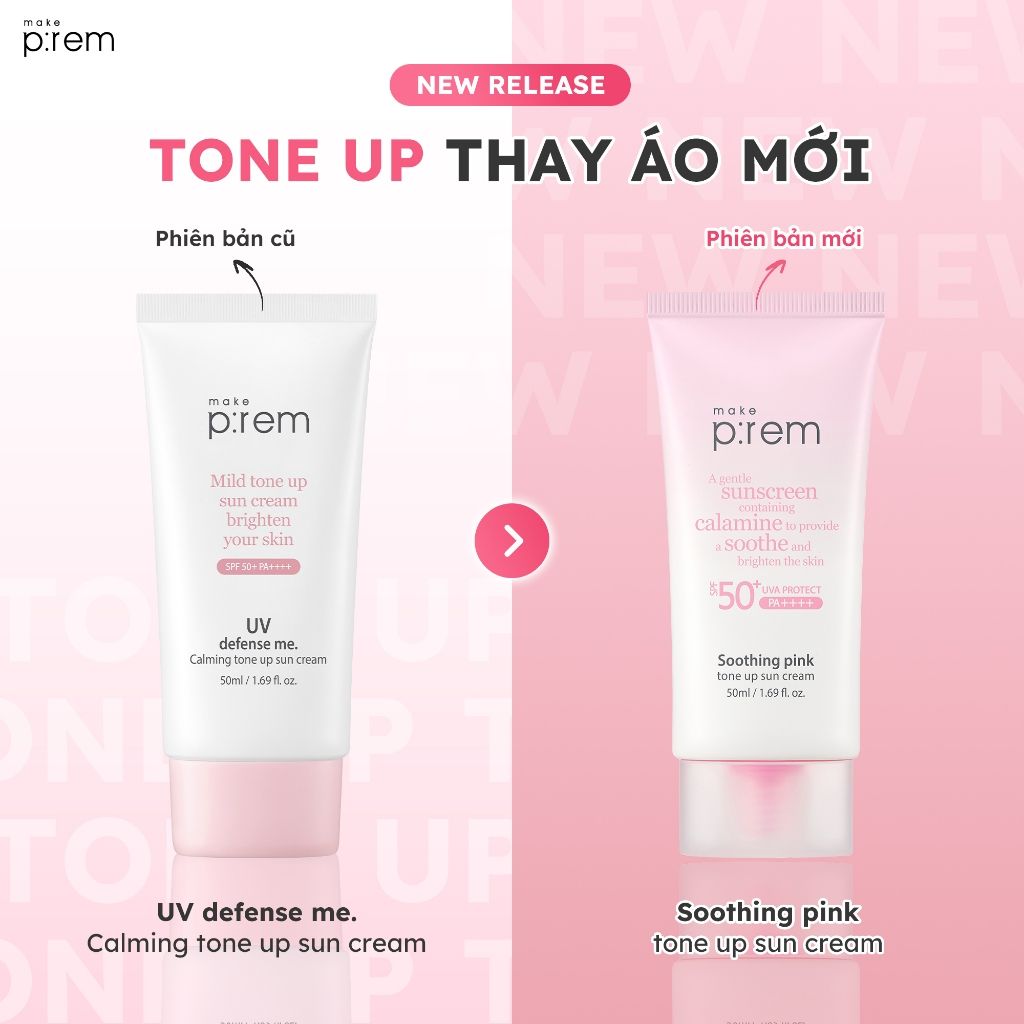 Kem Chống Nắng MAKE PREM UV Defense Me SPF50+ PA++++