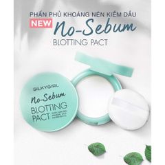 Phấn Phủ Khoáng Dạng Nén Silkygirl No-Sebum Blotting Pact Kiềm Dầu 7g
