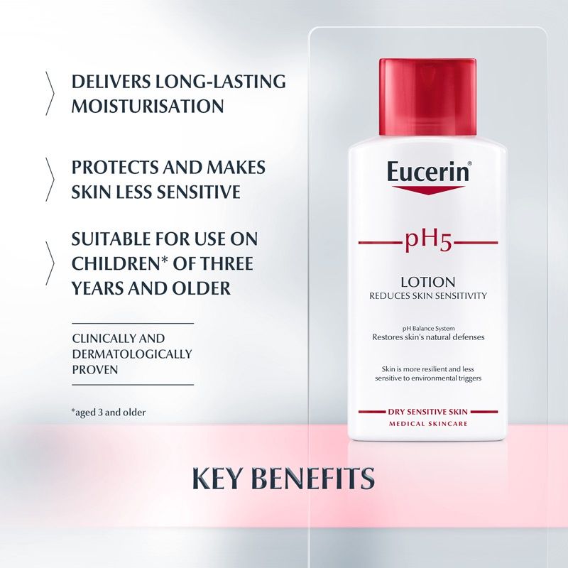 Sữa Dưỡng Thể Eucerin pH5 Dành Cho Da Nhạy Cảm 250ml pH5 Skin Protection Lotion