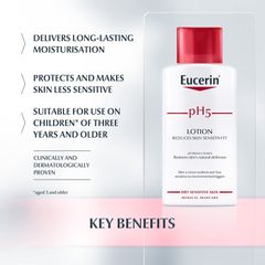 Sữa Dưỡng Thể Eucerin pH5 Dành Cho Da Nhạy Cảm 250ml pH5 Skin Protection Lotion