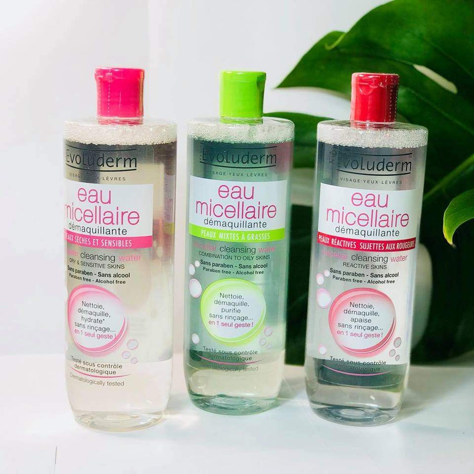 Nước tẩy trang Evoluderm Eau Micellaire 500ml