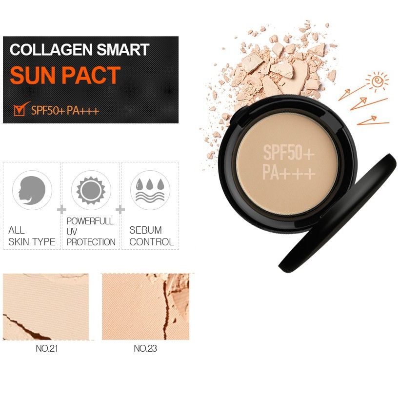 PHẤN PHỦ KIỀM DẦU KARADIUM COLLAGEN SMART SUN PACT SPF50+ 11g