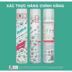 Dầu Gội Khô Batiste Dry Shampoo 200ml