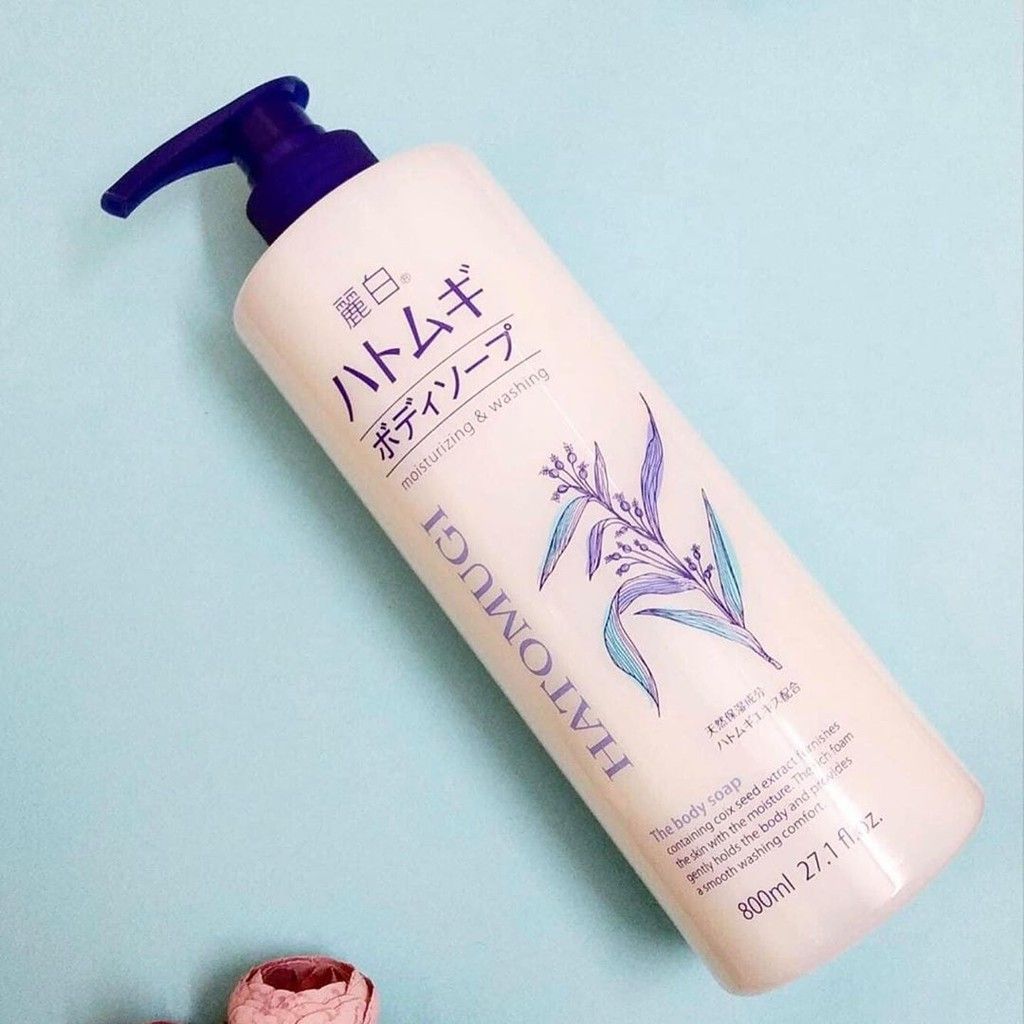 Sữa Tắm Hatomugi Dưỡng Ẩm, Sáng Da Chiết Xuất Ý Dĩ 800ml