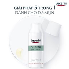 Kem Dưỡng Ẩm, Kiểm Soát Nhờn, Ngừa Mụn Matt Fluid Eucerin Pro Acne 50ml