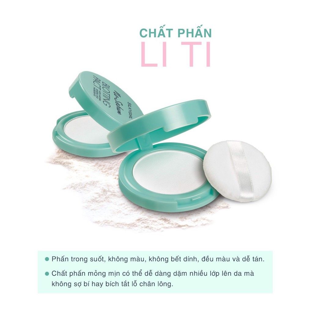 Phấn Phủ Khoáng Dạng Nén Silkygirl No-Sebum Blotting Pact Kiềm Dầu 7g