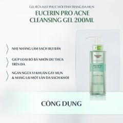Gel Rửa Mặt Cho Da Mụn Eucerin Pro ACNE Cleansing Gel