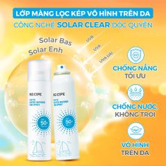 Xịt Chống Nắng RE:CIPE Phyto Water Defense Sun Spray SPF50 180ml