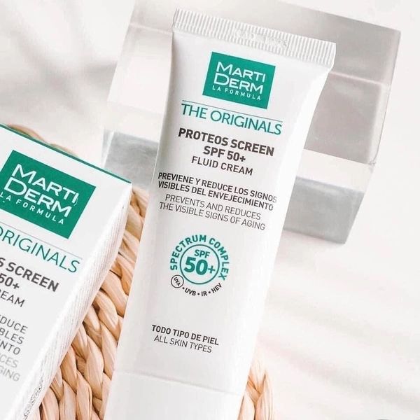 Kem Chống Nắng MartiDerm The Originals Proteos Screen SPF50+ Fluid Cream