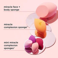 Set 4 Mút Trang Điểm Real Techniques Mini 4 Miracle Mini Complexion Sponges
