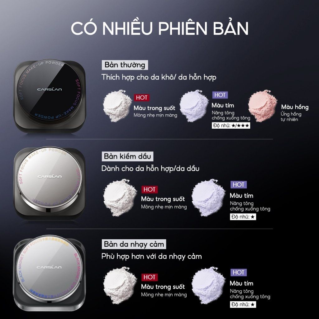 Phấn Phủ Bột Carslan Soft Focus Make-Up Powder 8g