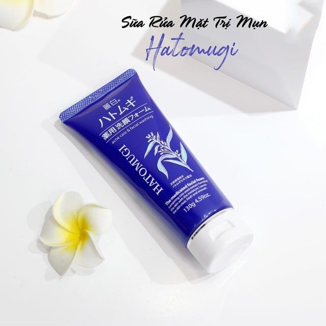 Sữa Rửa Mặt Ngăn Ngừa Mụn Hatomugi Acne Care & Facial Washing 130gr