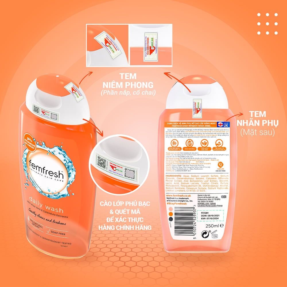 Dung Dịch Vệ Sinh Femfresh Daily Intimate Wash 250ml